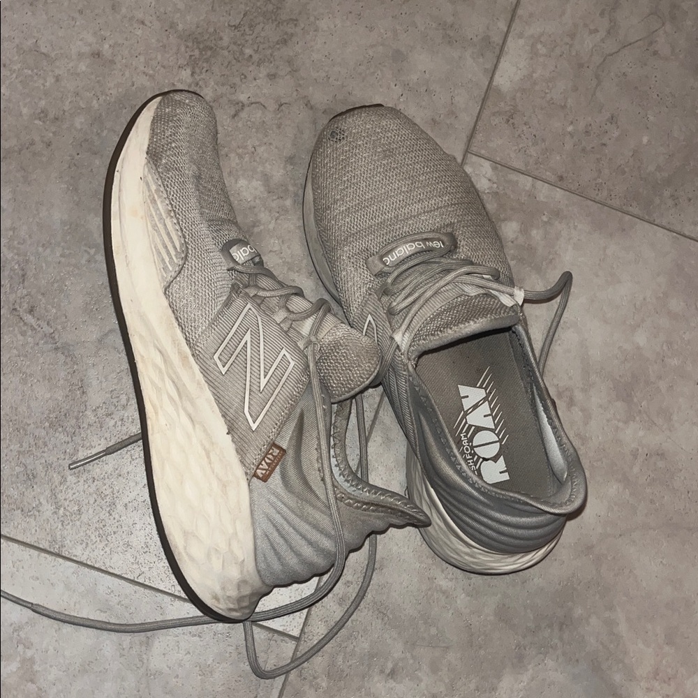 New Balance Light Gray Athletic Sneakers